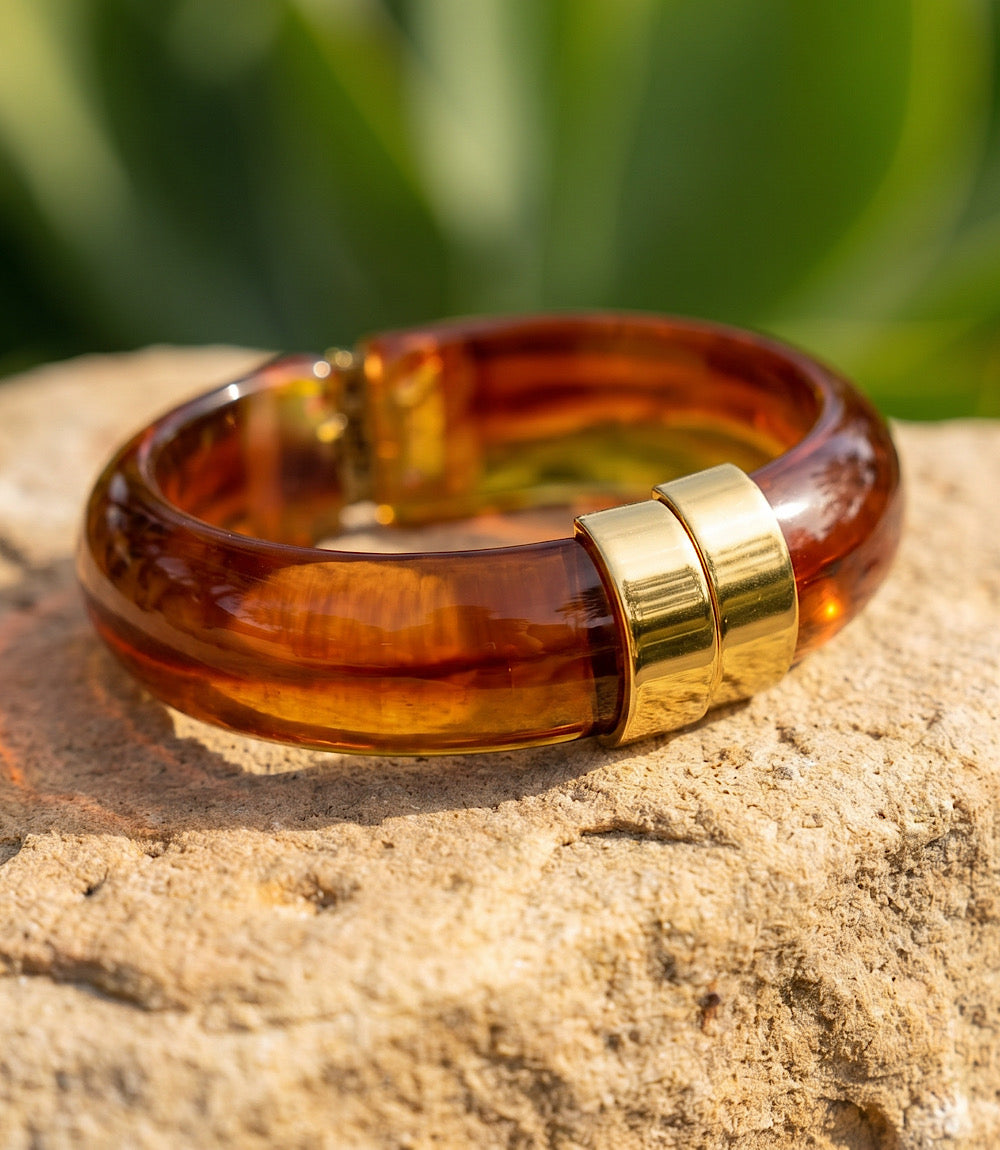 Lucite Bangle Bracelet