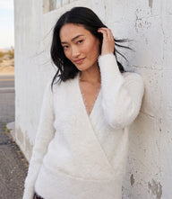Eyelash Wrap Sweater