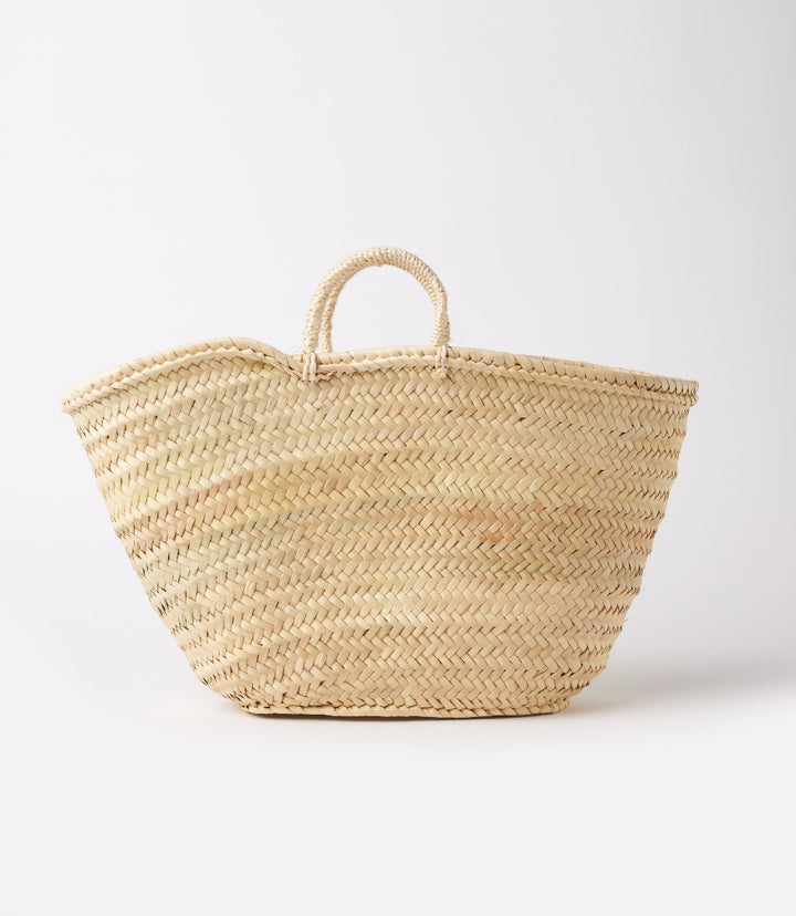 Embroidered Straw Tote Bag