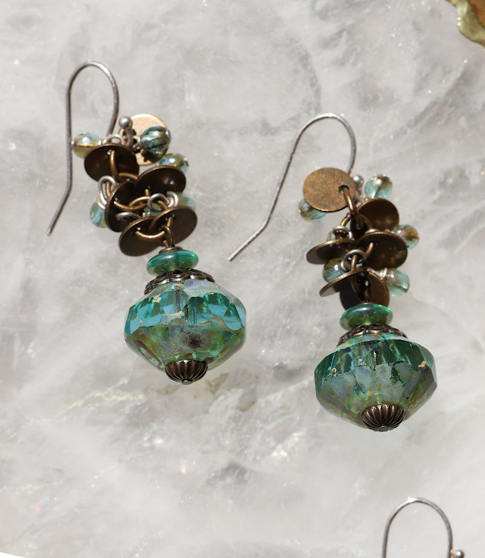 Venetian Dream Antique Medallion Earrings