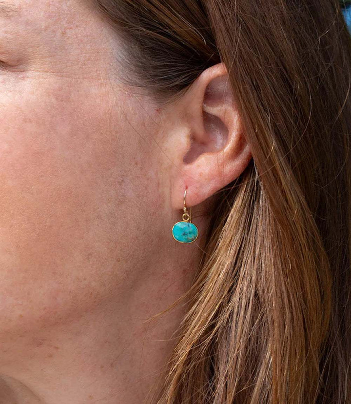 Amazonite Stone Earrings