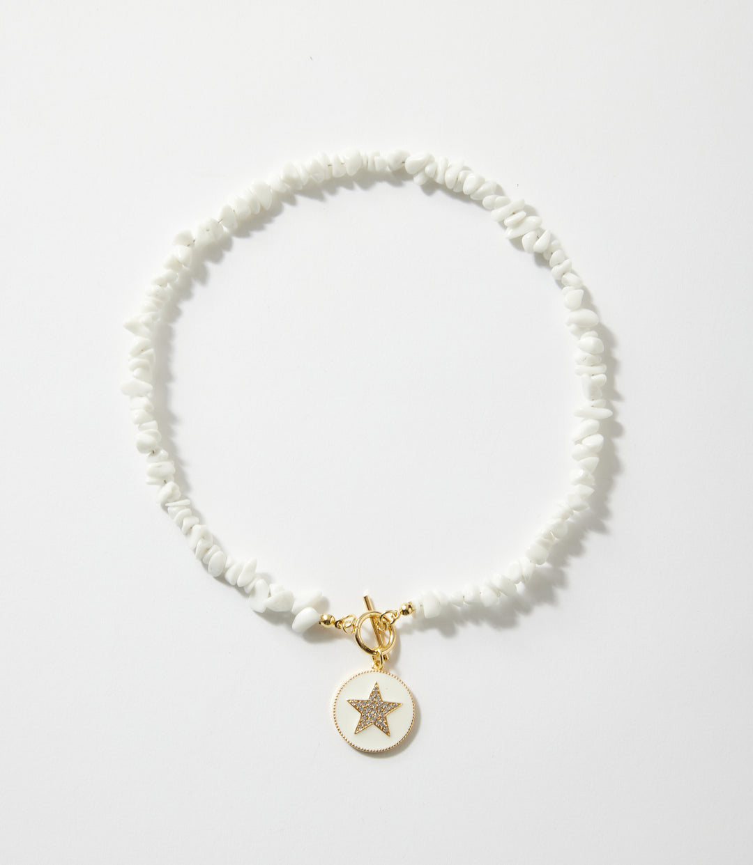 White Jade Star Pendant Necklace