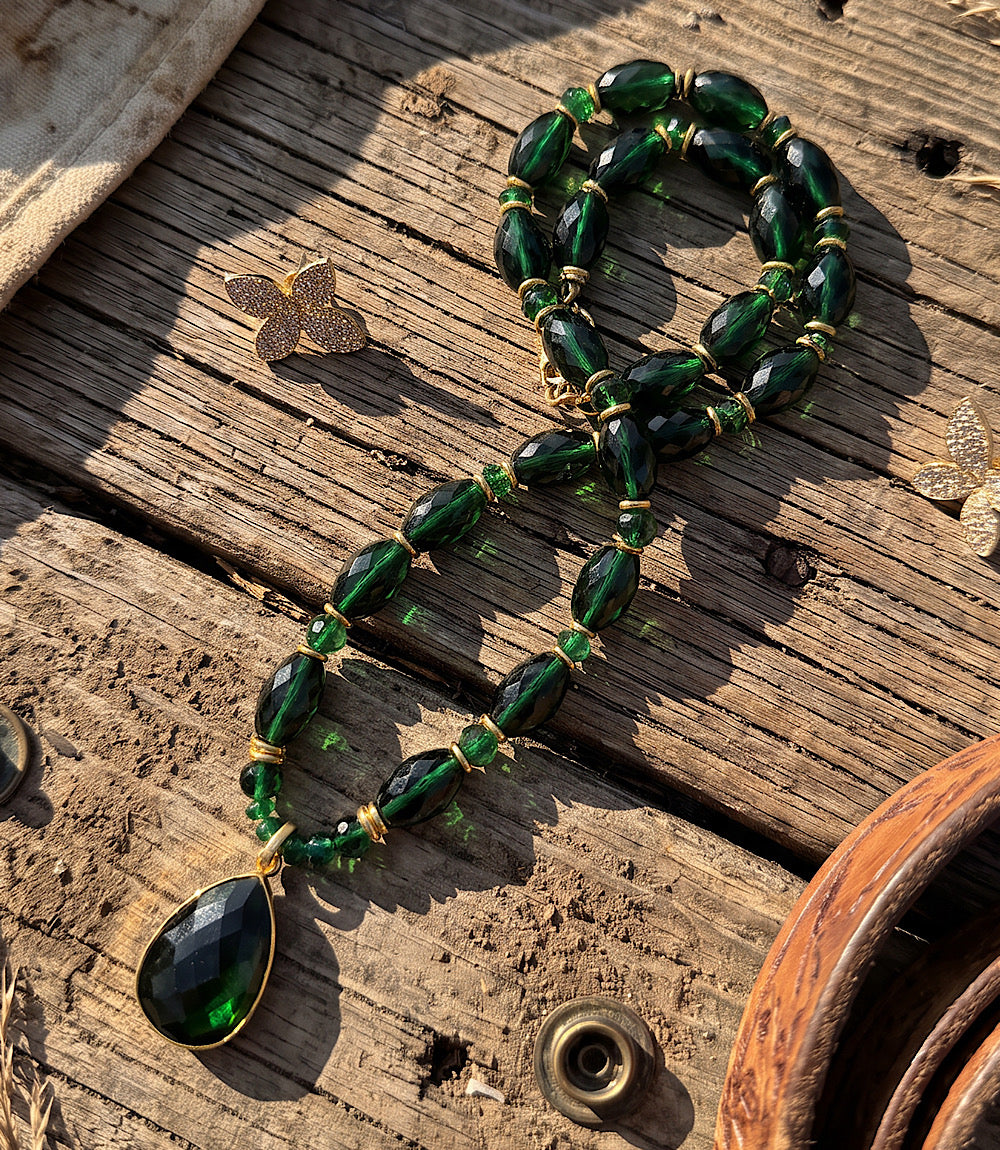 Emerald Statement Necklace