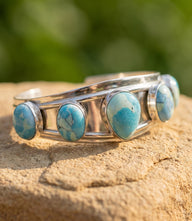Turquoise Stone Cuff Bracelet
