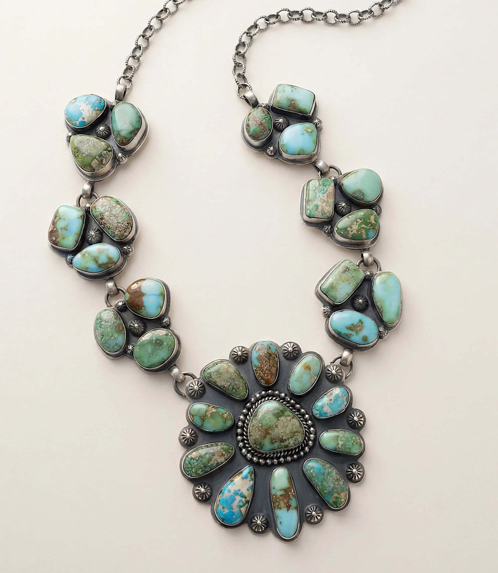 Carico Lake Turquoise Sterling Silver Necklace