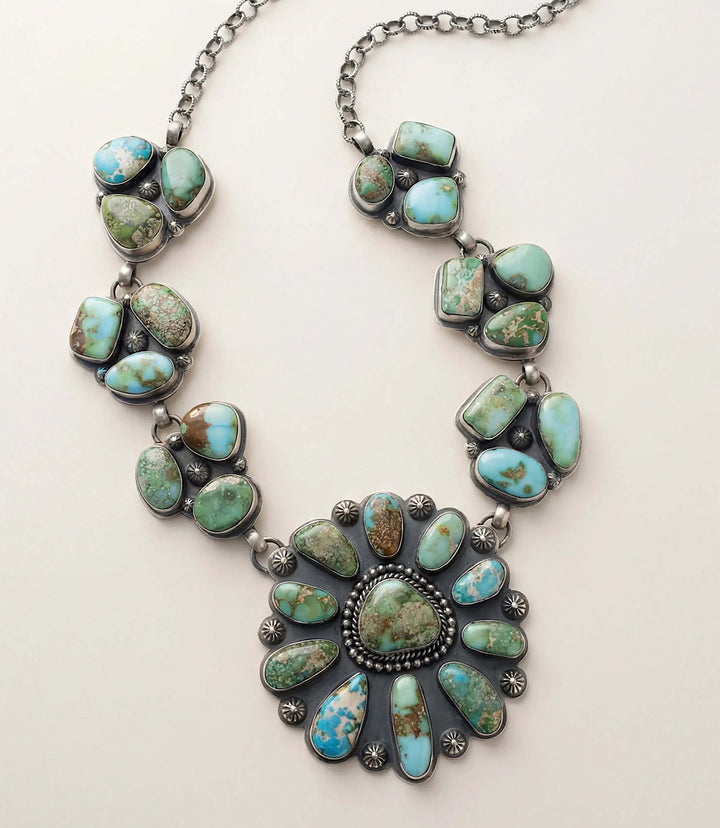 Carico Lake Turquoise Sterling Silver Necklace