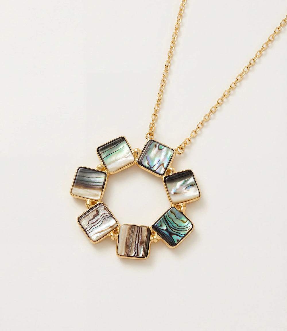 Abalone Disc Necklace