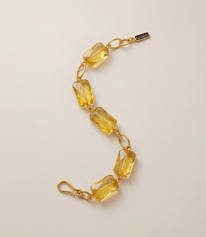 Citrine Link Bracelet