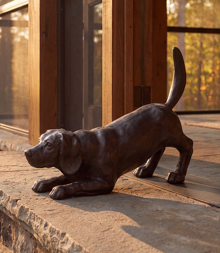 Playful Dog Sculpture