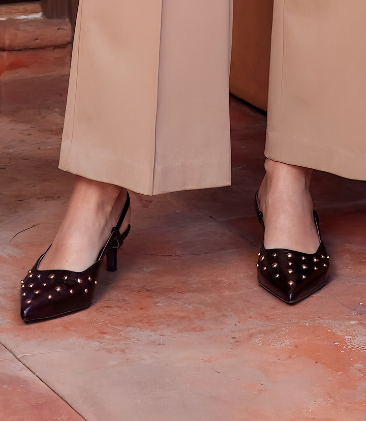 Seychelles Crawford Studded Slingback Heels