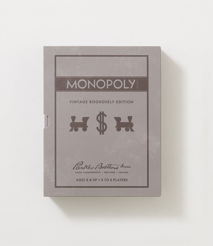 Gray Monopoly Vintage Bookshelf Edition Karen Kane