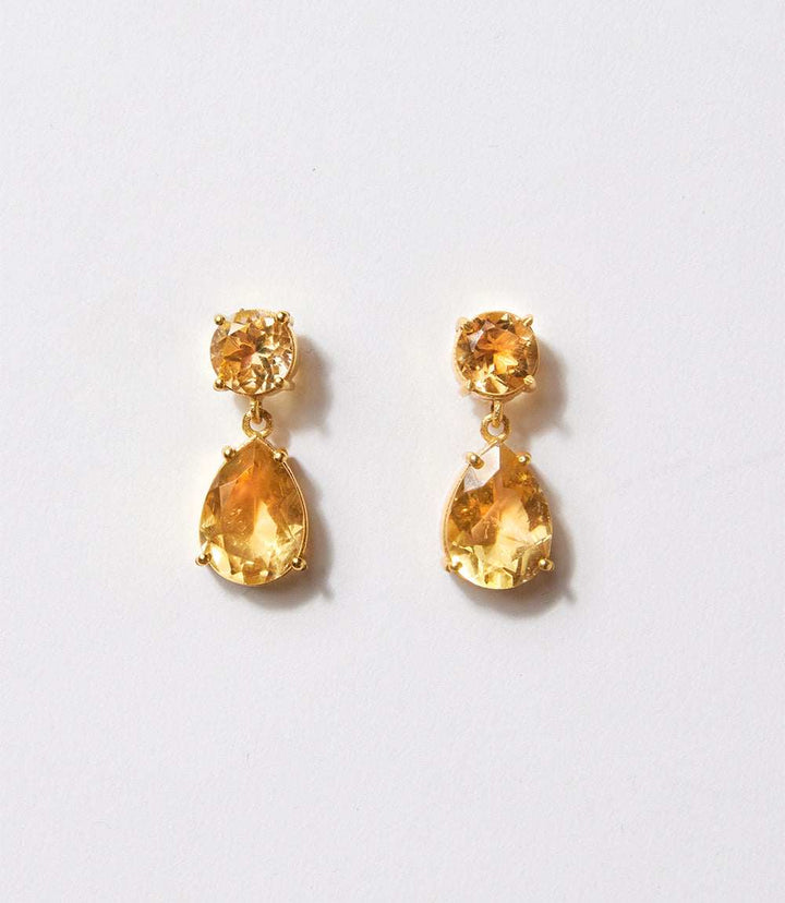 Citrine Gem Earrings