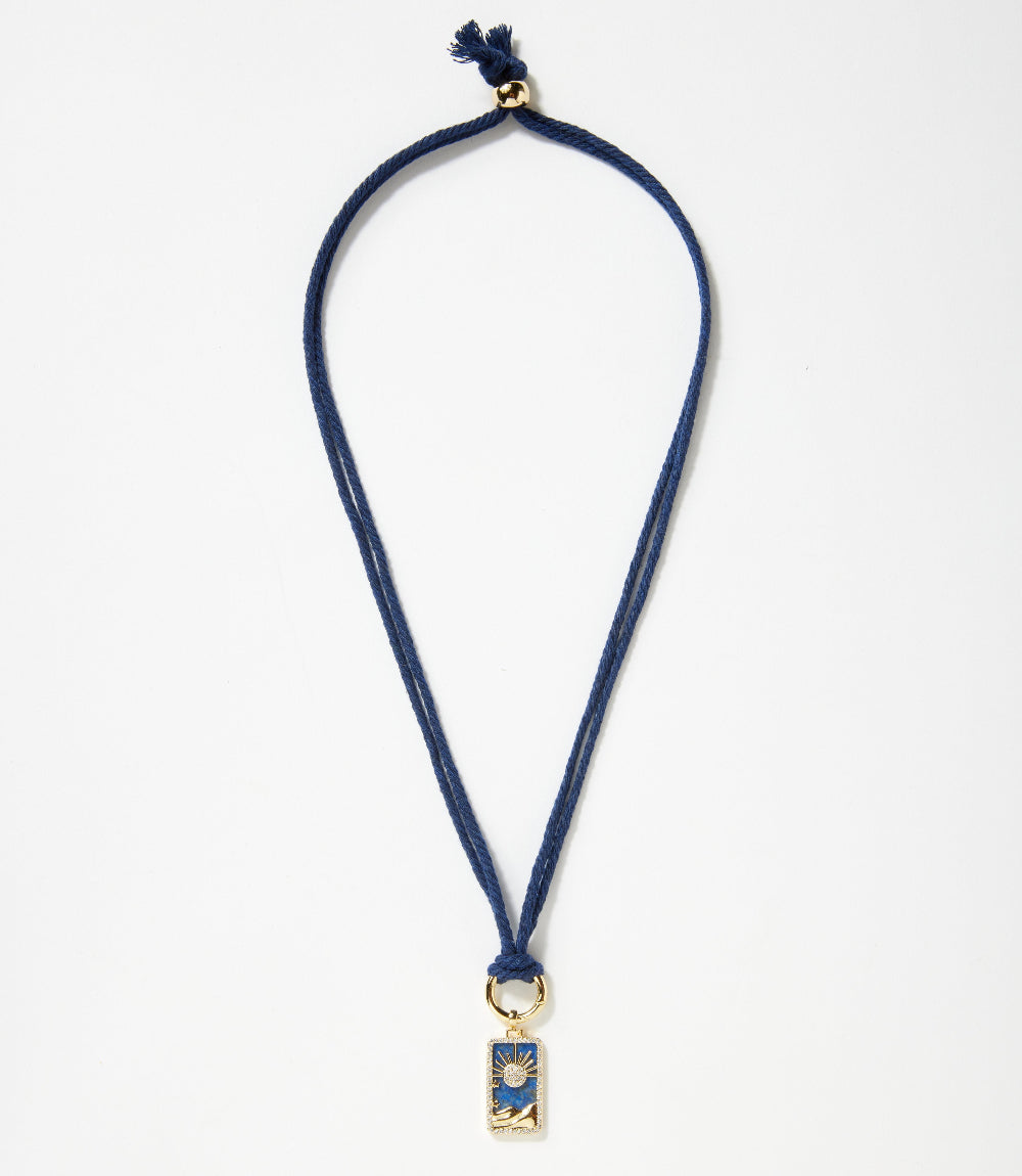 Night Sky Pendant Cord Necklace