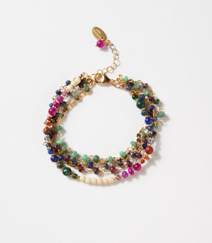 Multistrand Gemstone Bracelet