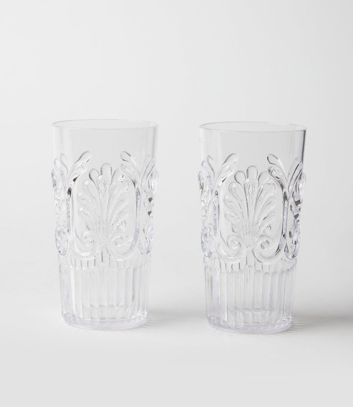 Acrylic Fleur Drinking Glass