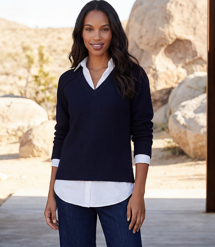Petite Size Layered Sweater