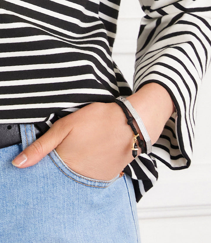 Gemstone Point Cord Bracelet