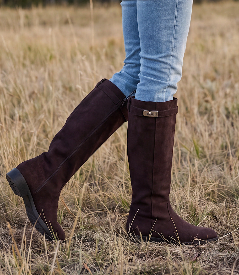 Billini Noemi Suede Riding Boots