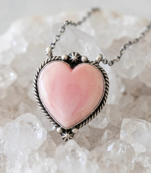 PATRICK COX 925 ネックレス 保存袋付 デザインチェーン ピンク Pink Conch Heart Necklace – Karen Kane