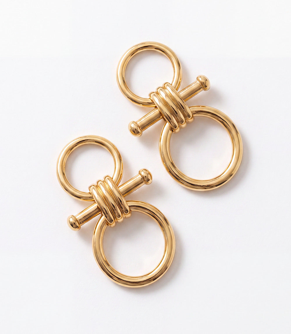 Interlocking Hoop Earrings