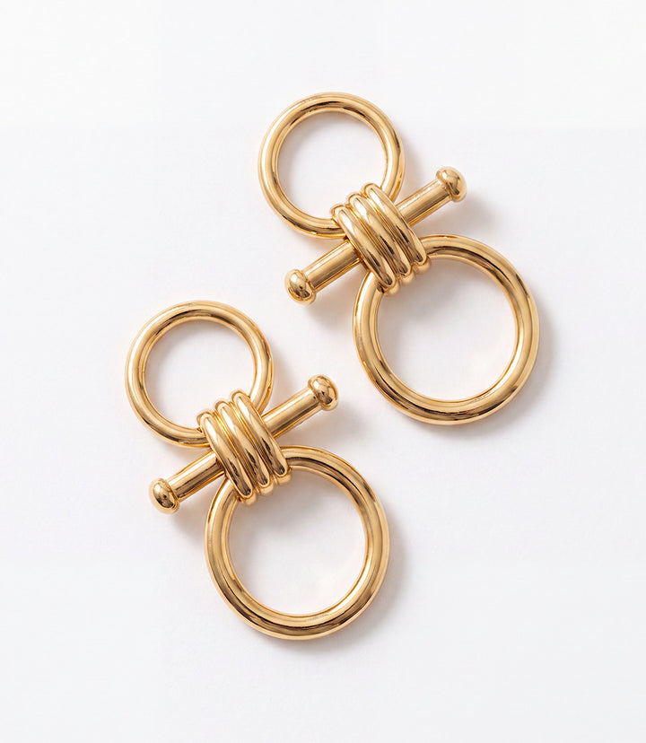 Interlocking Hoop Earrings