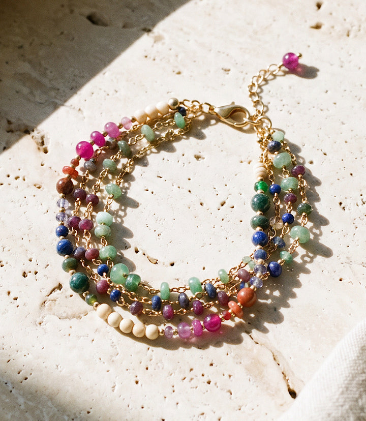 Multistrand Gemstone Bracelet