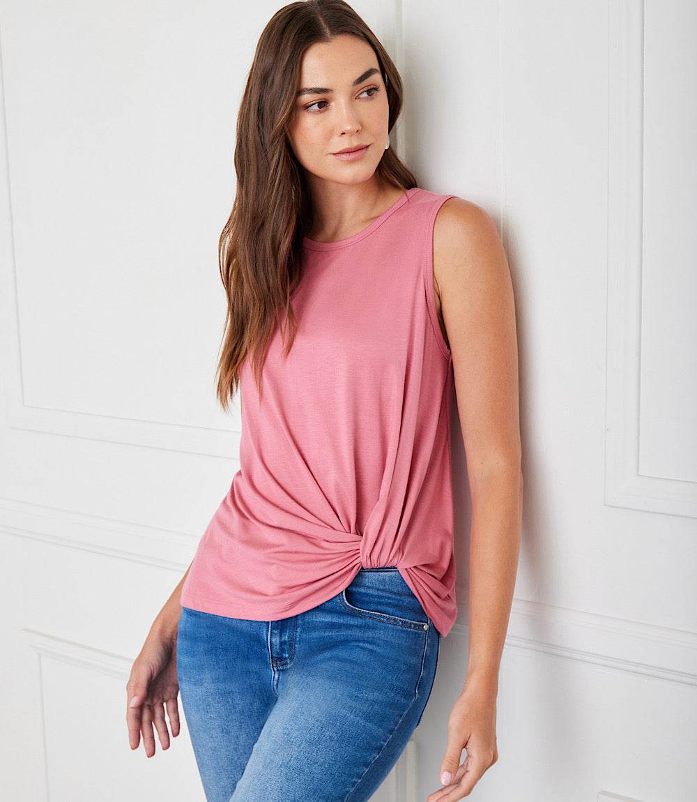 Sleeveless Pick-Up Top