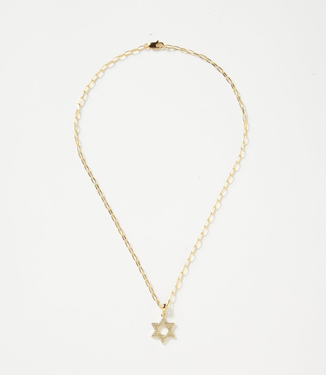 Star Of David Crystal Necklace