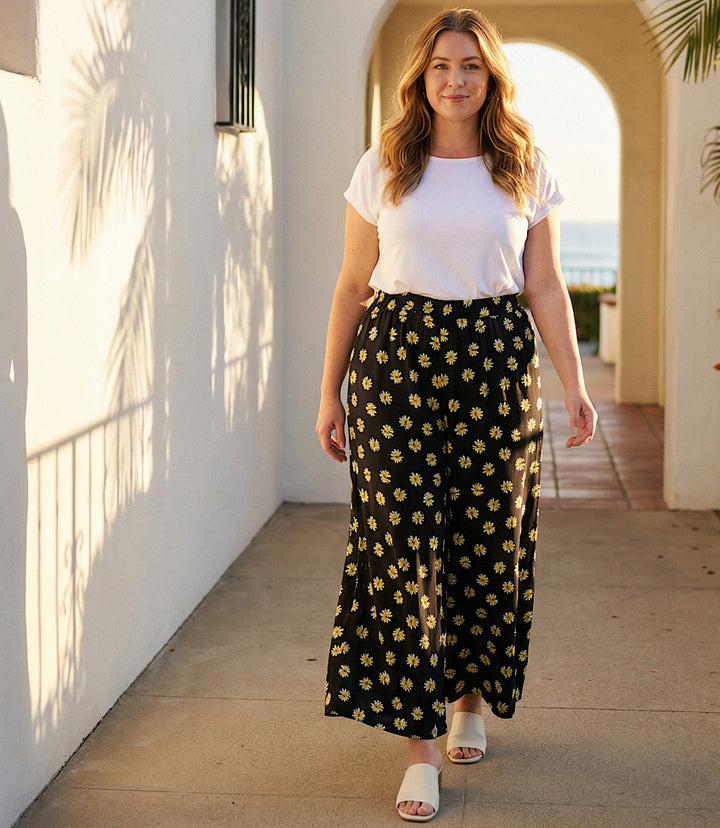 Plus Size Wide-Leg Pants