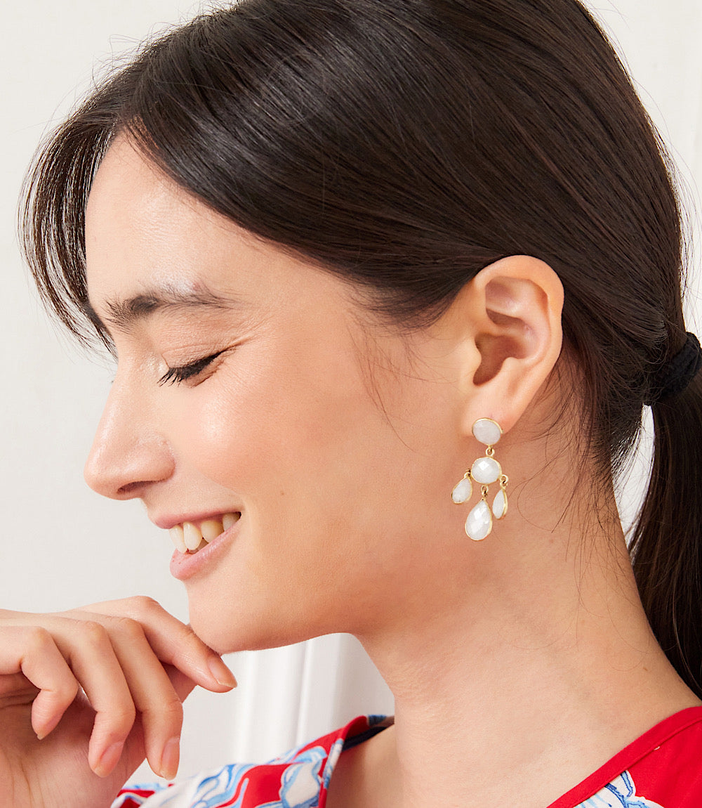 Gemstone Chandelier Earrings