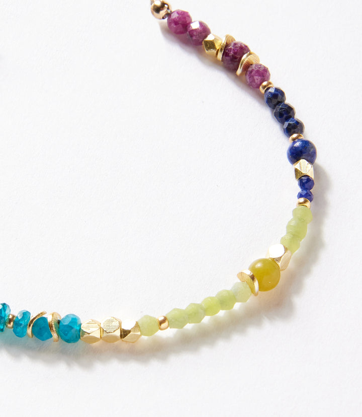 Aurora Beaded Gemstone Bracelet