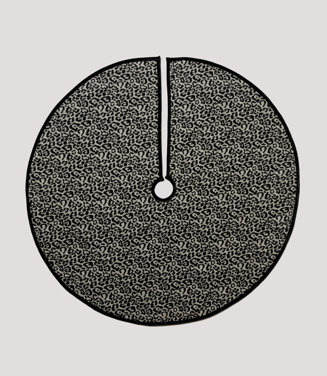 Reversible Plaid & Leopard Christmas Tree Skirt