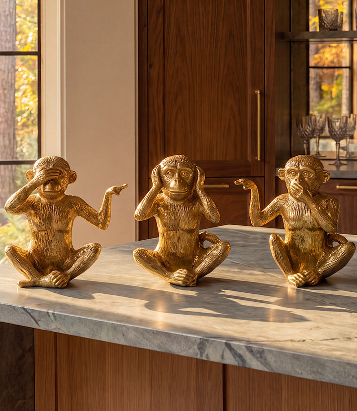 Hear No Evil, See No Evil, Speak No Evil Monkeys