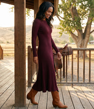 Seamless Sweater Midi Dress