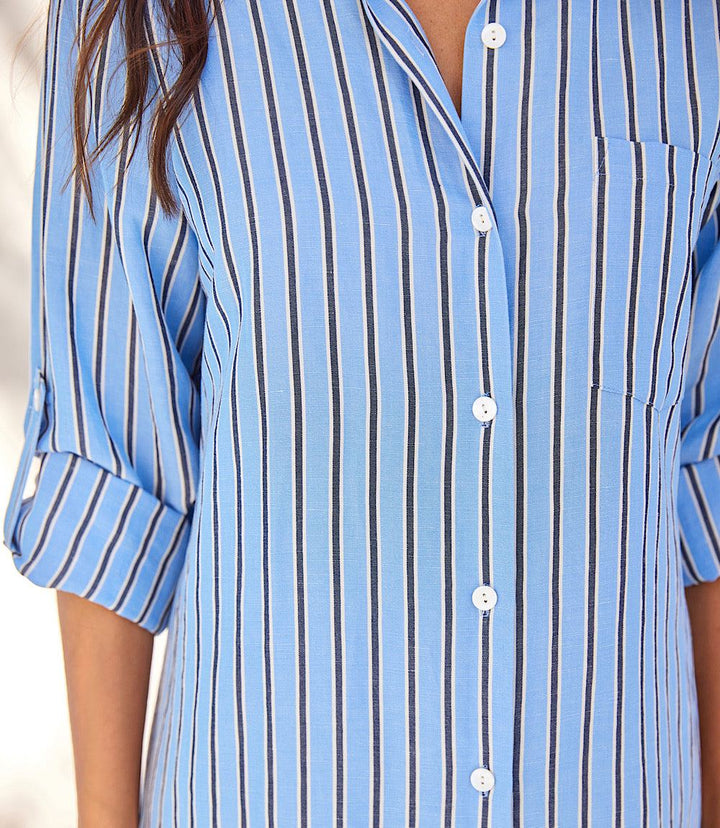 Stripe Shirtdress
