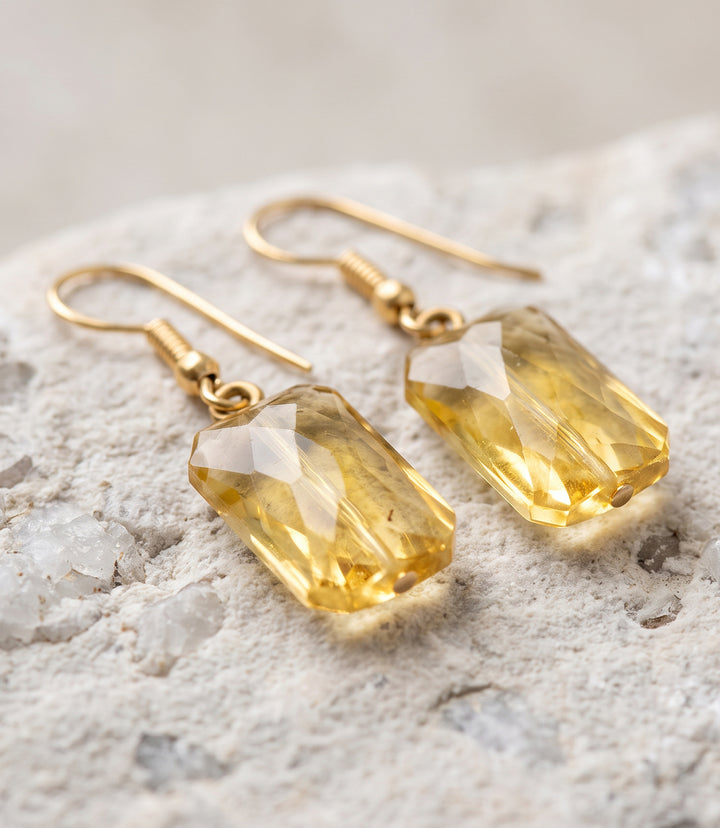 Citrine Stone Earrings