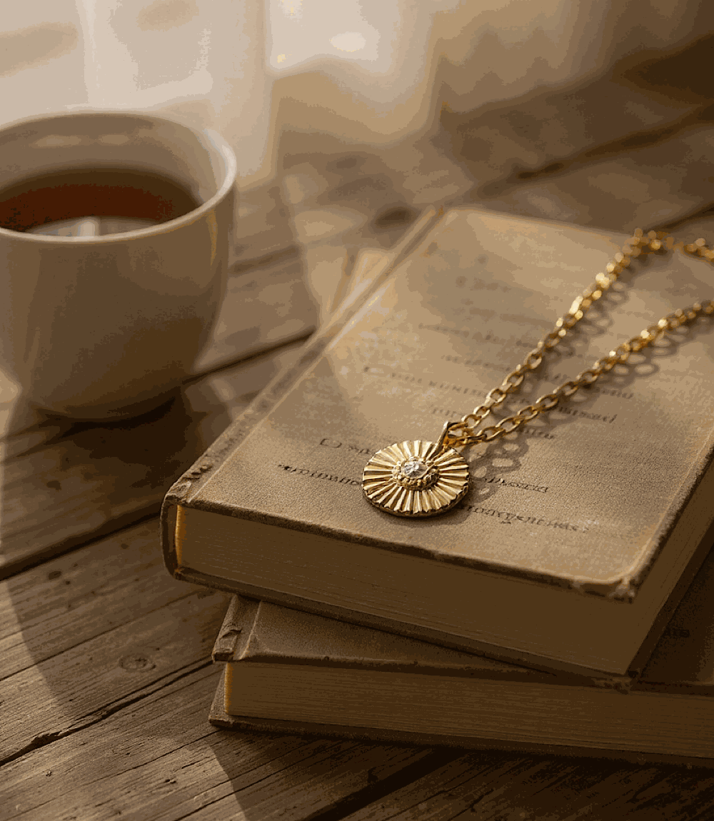 Radiant Sun Pendant Necklace