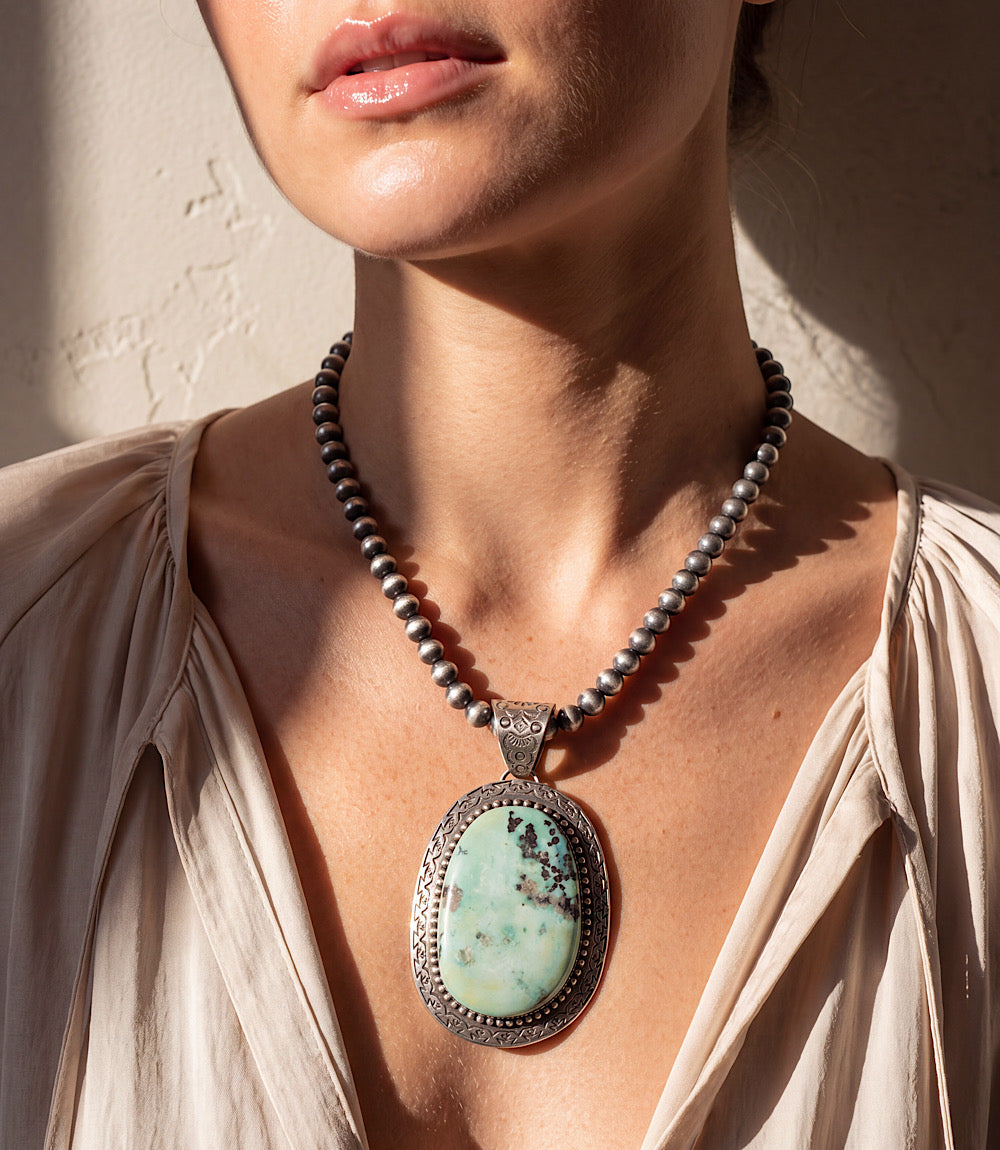 Palomino Turquoise Pendant Necklace