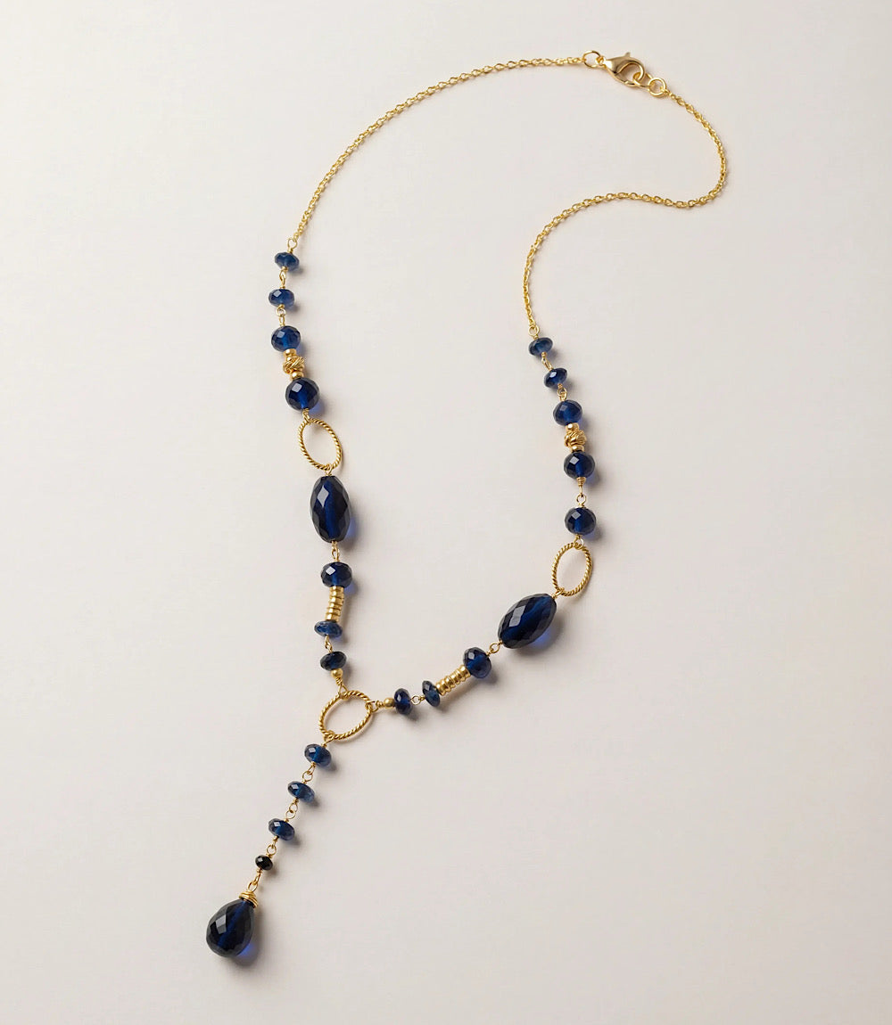 Sapphire Lariat Necklace