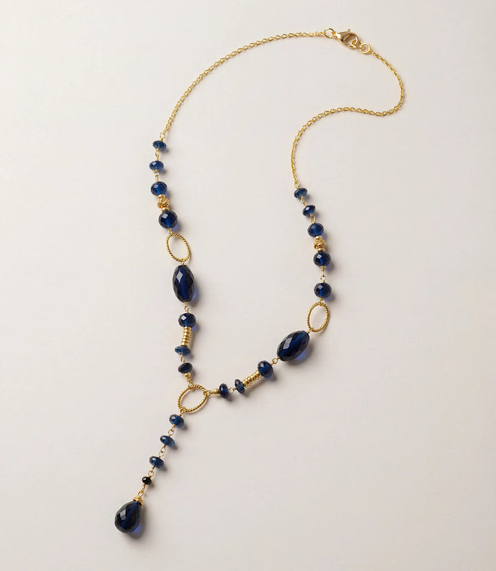 Sapphire Lariat Necklace