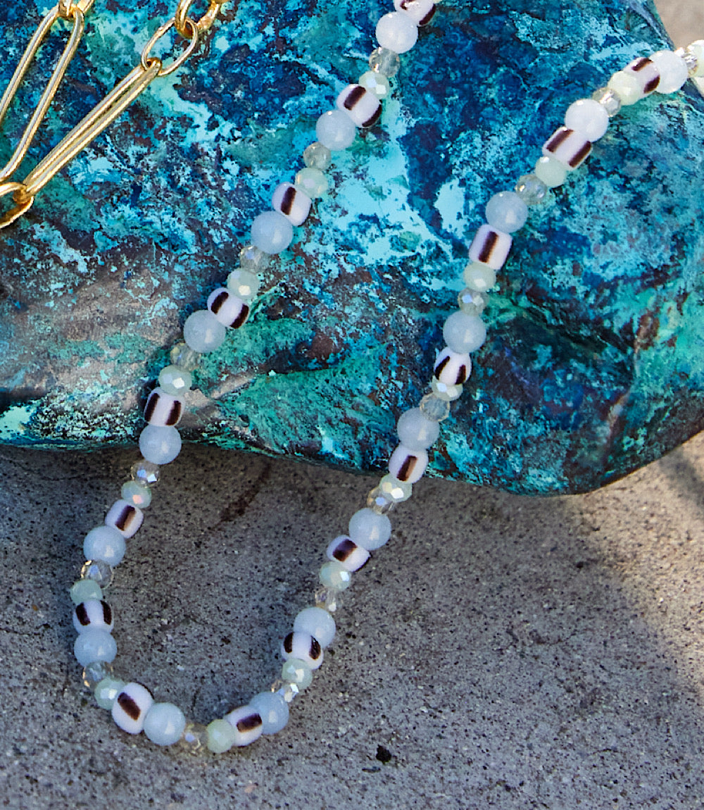 Glass Bead Wrap Bracelet