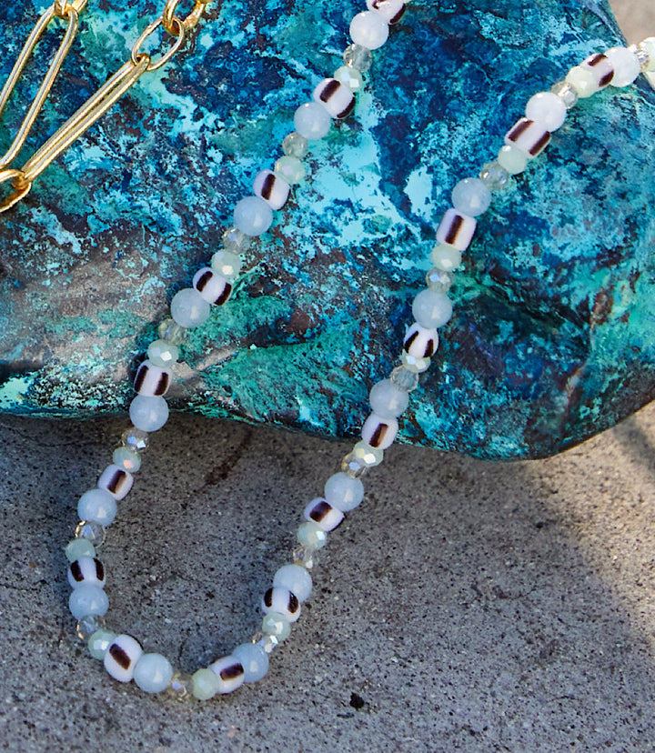 Glass Bead Wrap Bracelet