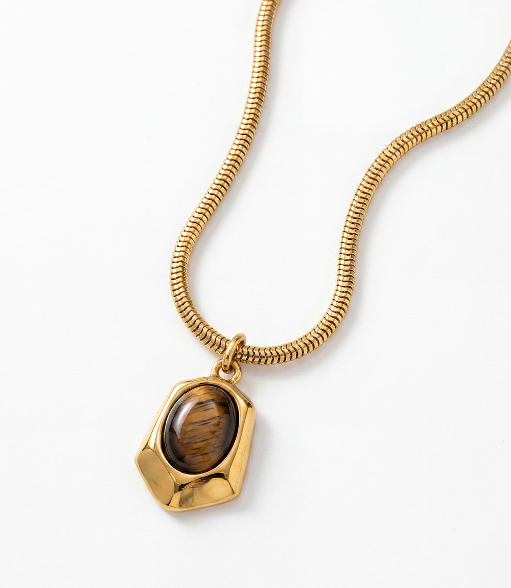 Tiger's Eye Pendant Necklace