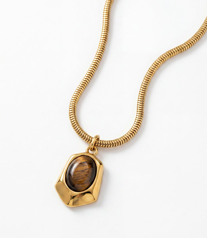Tiger's Eye Pendant Necklace