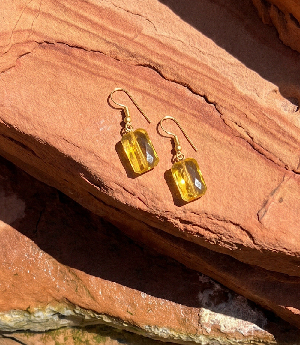 Citrine Stone Earrings