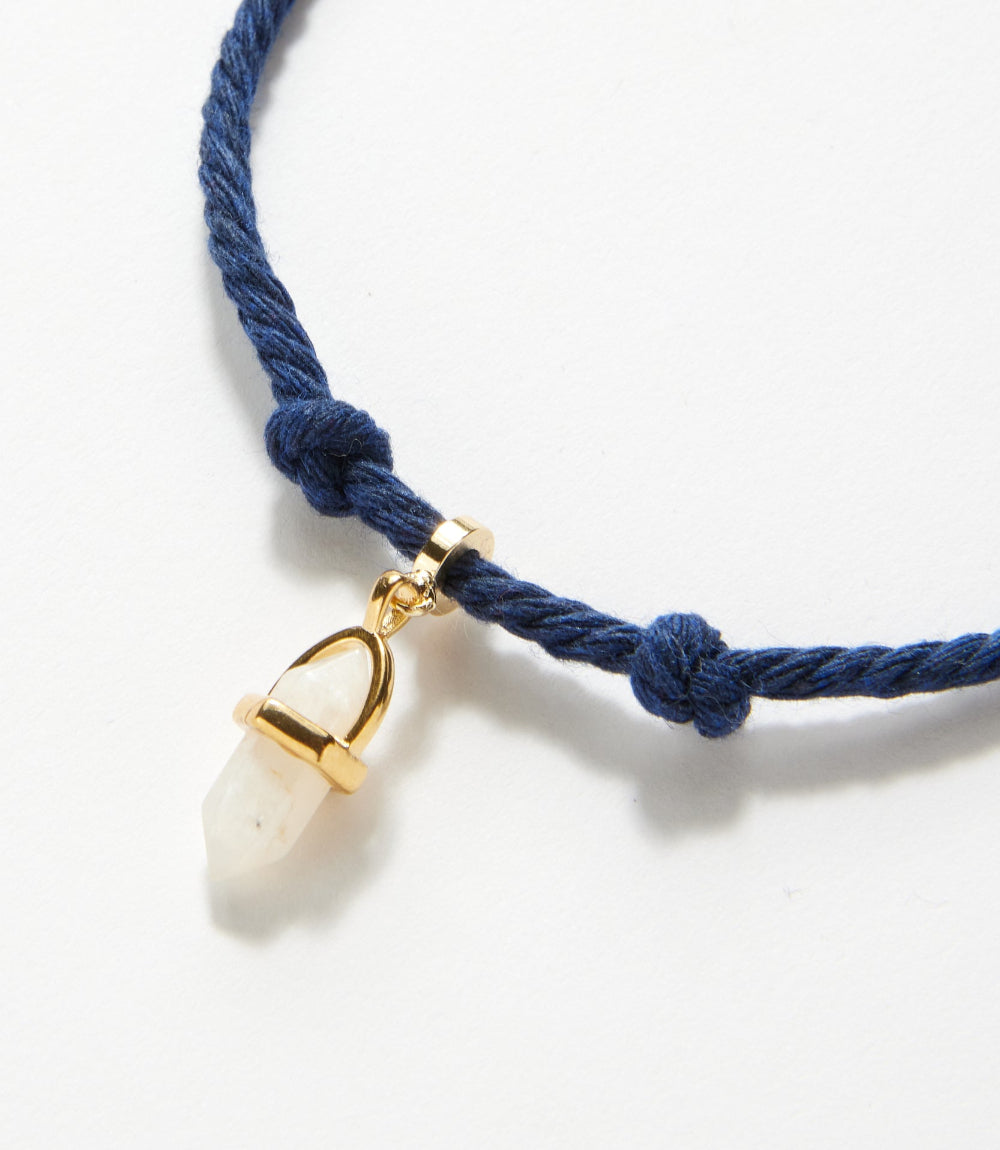 Moonstone Point Cord Bracelet