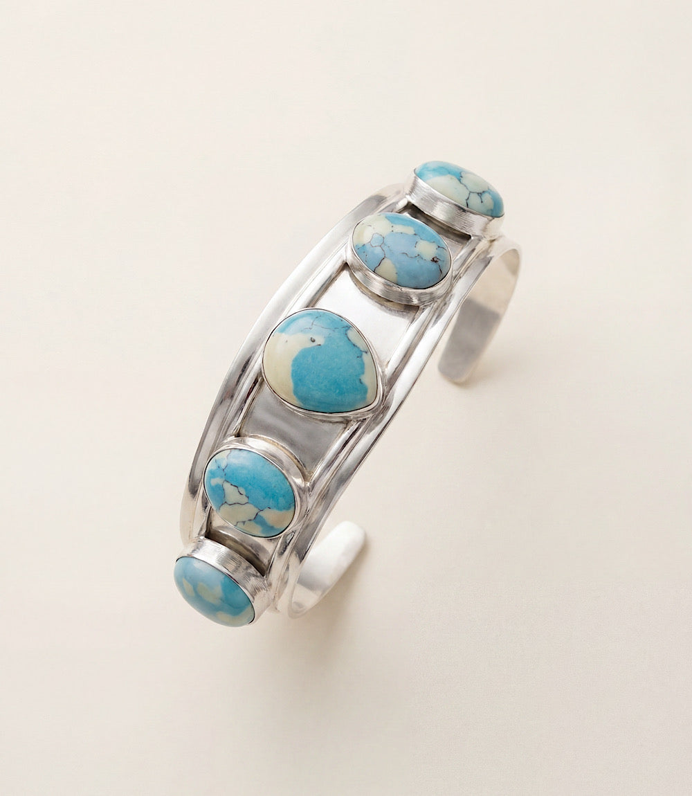 Turquoise Stone Cuff Bracelet