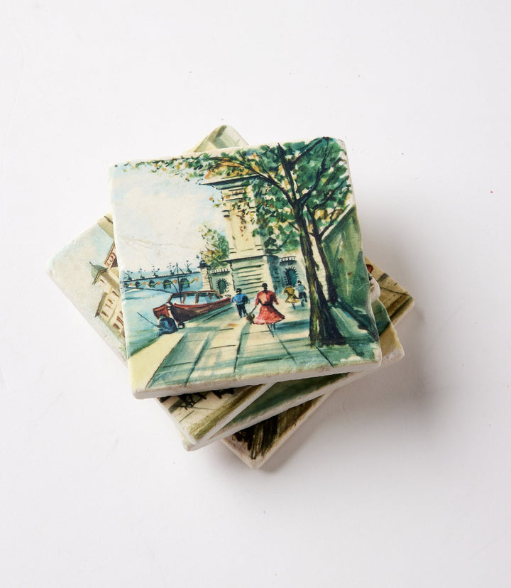 Paris Marble Coasters, Set Of 4