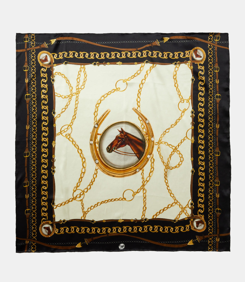 Belmont Print Silk Scarf