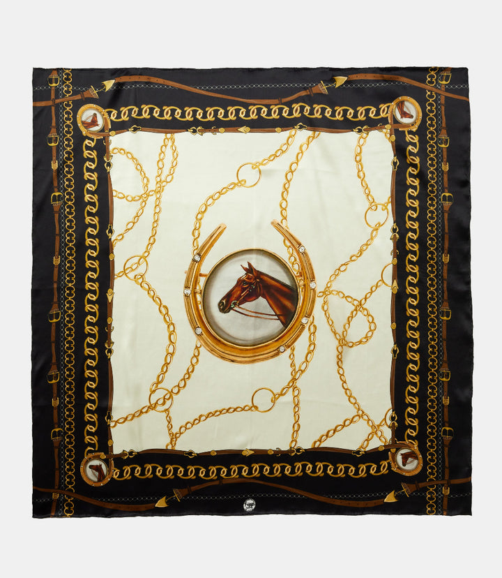 Belmont Print Silk Scarf
